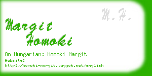 margit homoki business card